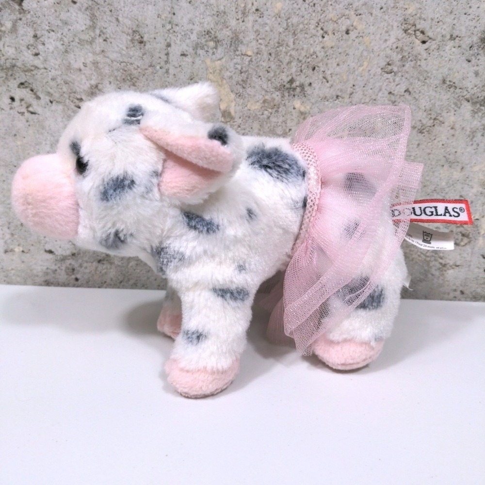 Douglas Cuddle Toys Loretta Tutu Plush Spotted Piglet Ballerina Stuffed Animal
